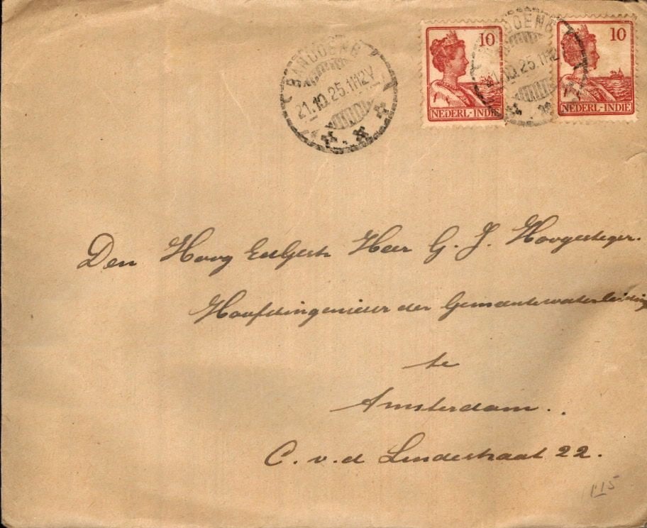 Nederlands Indië - Bandoeng - 1925, Ophalen of Verzenden, Briefkaart