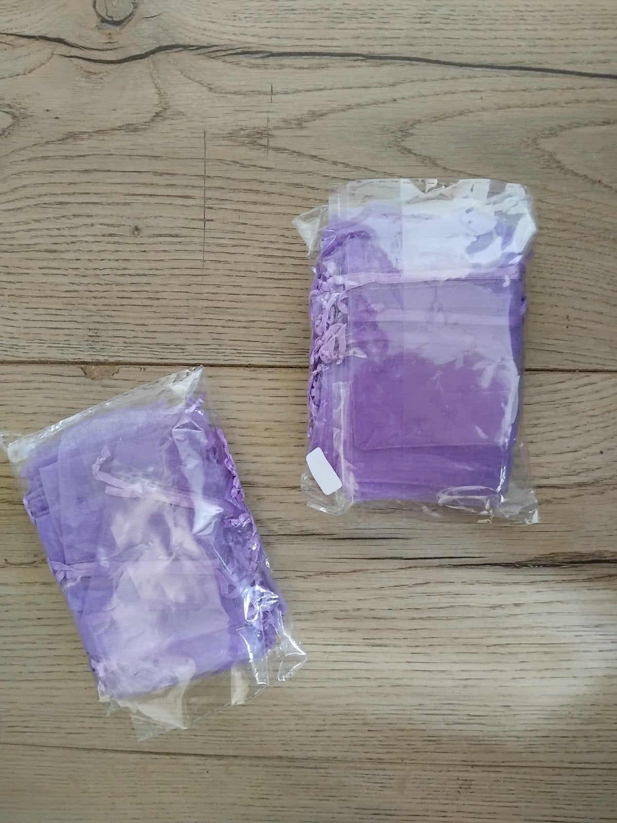 Paarse organza zakjes 7x9cm - 50 stuks, Ophalen, Overige thema's, Textiel, Nieuw