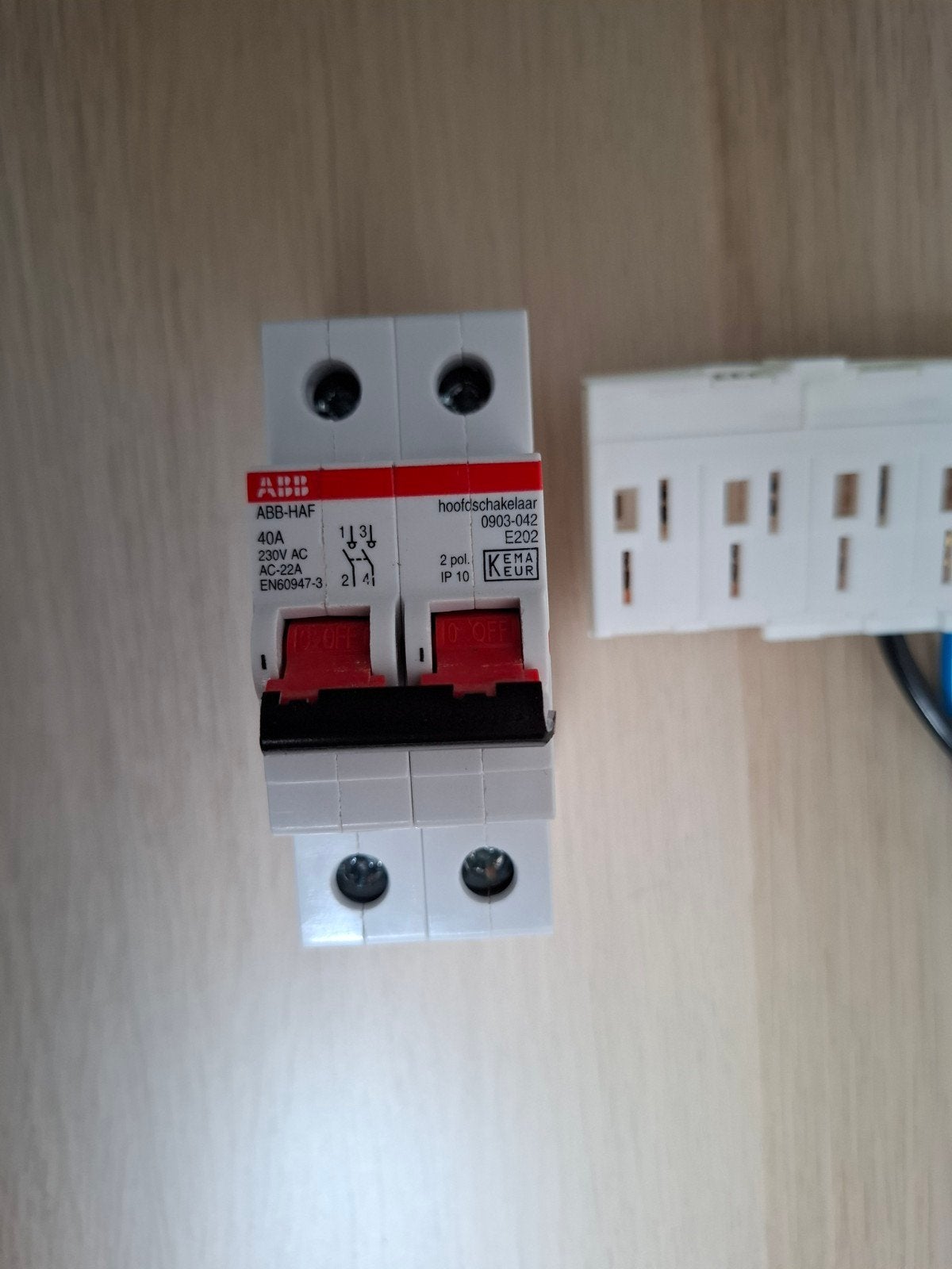 abb haf hoofdschakelaar en busboard, Ophalen of Verzenden, Gebruikt, ABB, Installatieautomaat