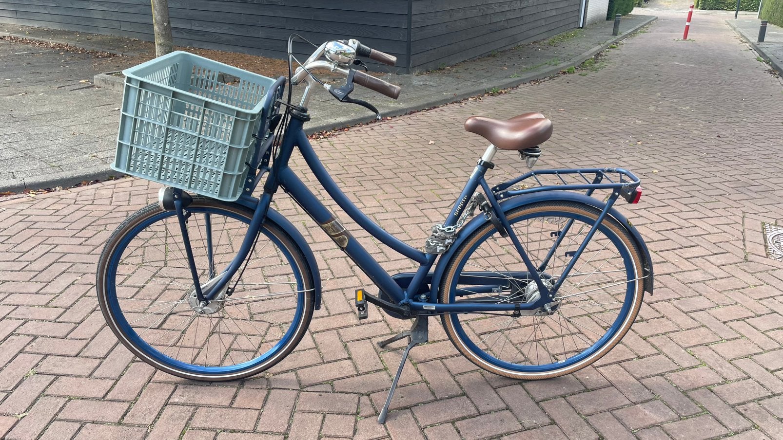 Een blauwe Sparta Pick up ‘mama’ fiets 28 inch, Ophalen, Gebruikt, Versnellingen, 56 cm of meer