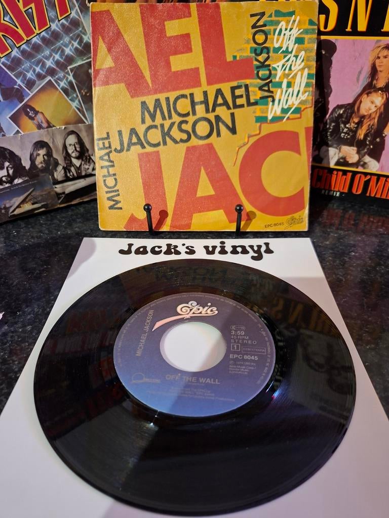 Michael Jackson - Off The Wall (Single) 1980, Cd's en Dvd's, 7 inch, Ophalen of Verzenden, 1970 - 1979, Fotohoes