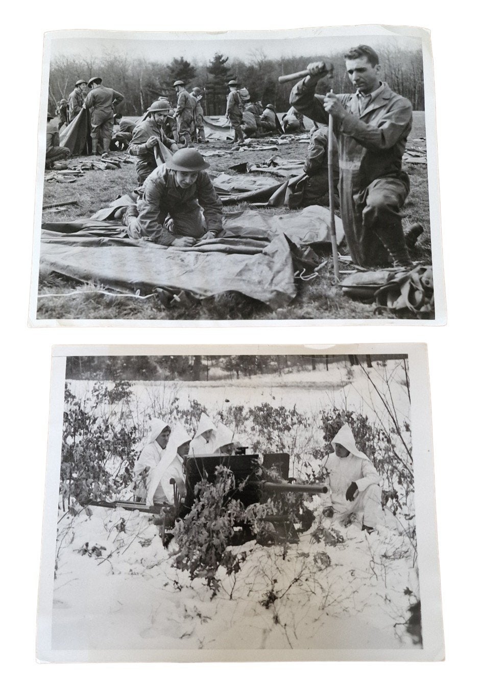 US WWII 26th Infantry Signal Corps Photographs, Ophalen of Verzenden, Landmacht, Amerika, Foto of Poster