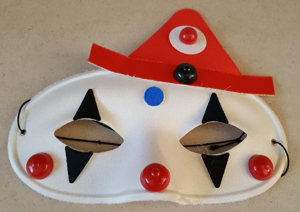 Masker clown/ harlekijn zoekt nieuw gezicht :-), Ophalen, Zo goed als nieuw, Feestartikel, Overige