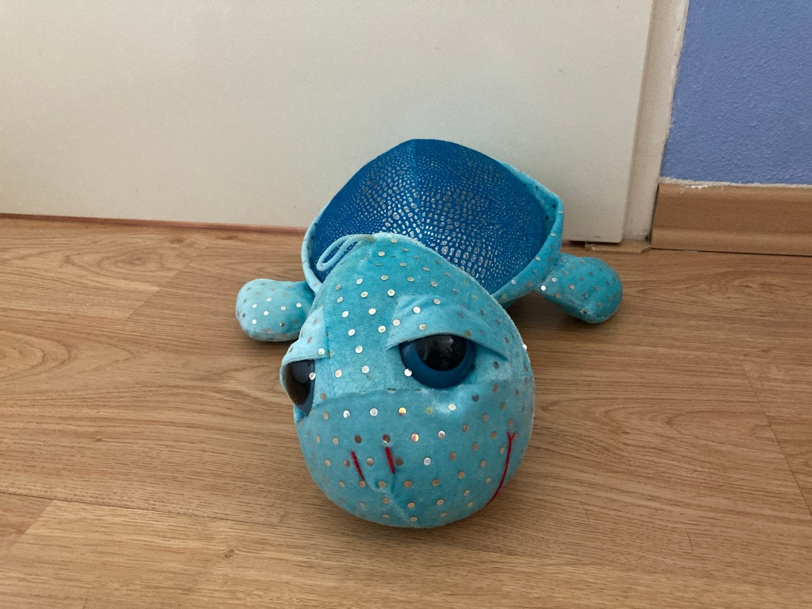 Leuke blauwe schildpad knuffel met glitters, Overige merken, Overige karakters, Overige typen, Blauw