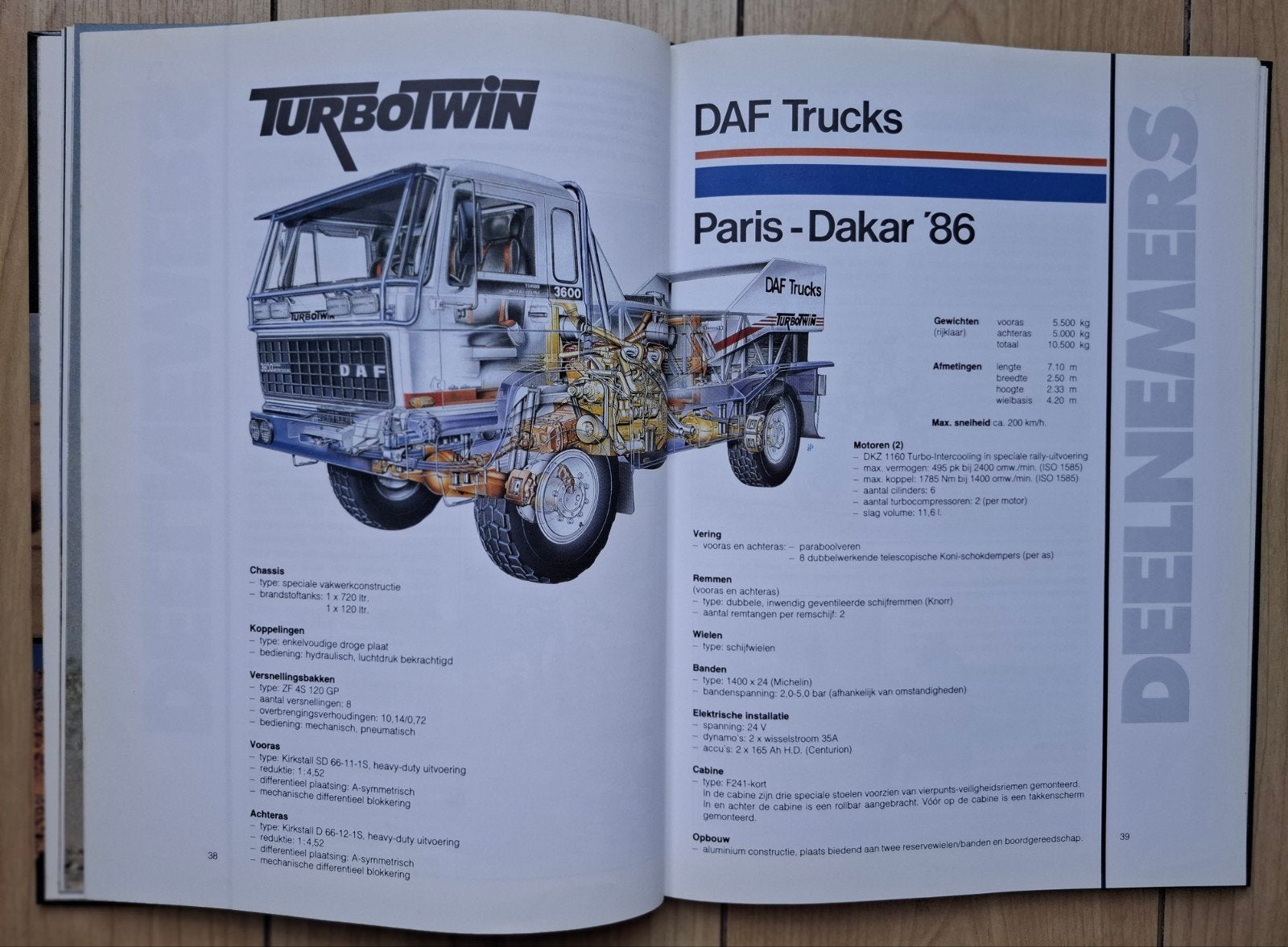 DAF TurboTwin, Parijs Dakar 1986. € 5,--, Ophalen of Verzenden, Zo goed als nieuw, Overige merken