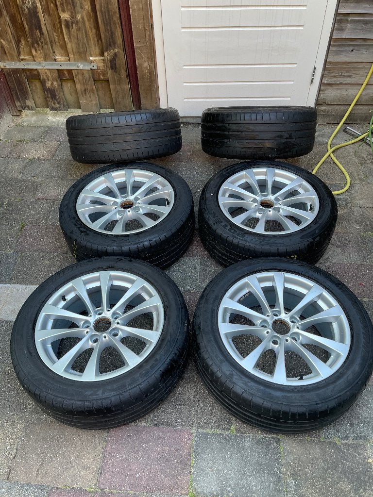 Bmw 3-serie Set van 4 banden en velgen, plus 2 extra banden, Ophalen, Gebruikt, 255 mm, Banden en Velgen