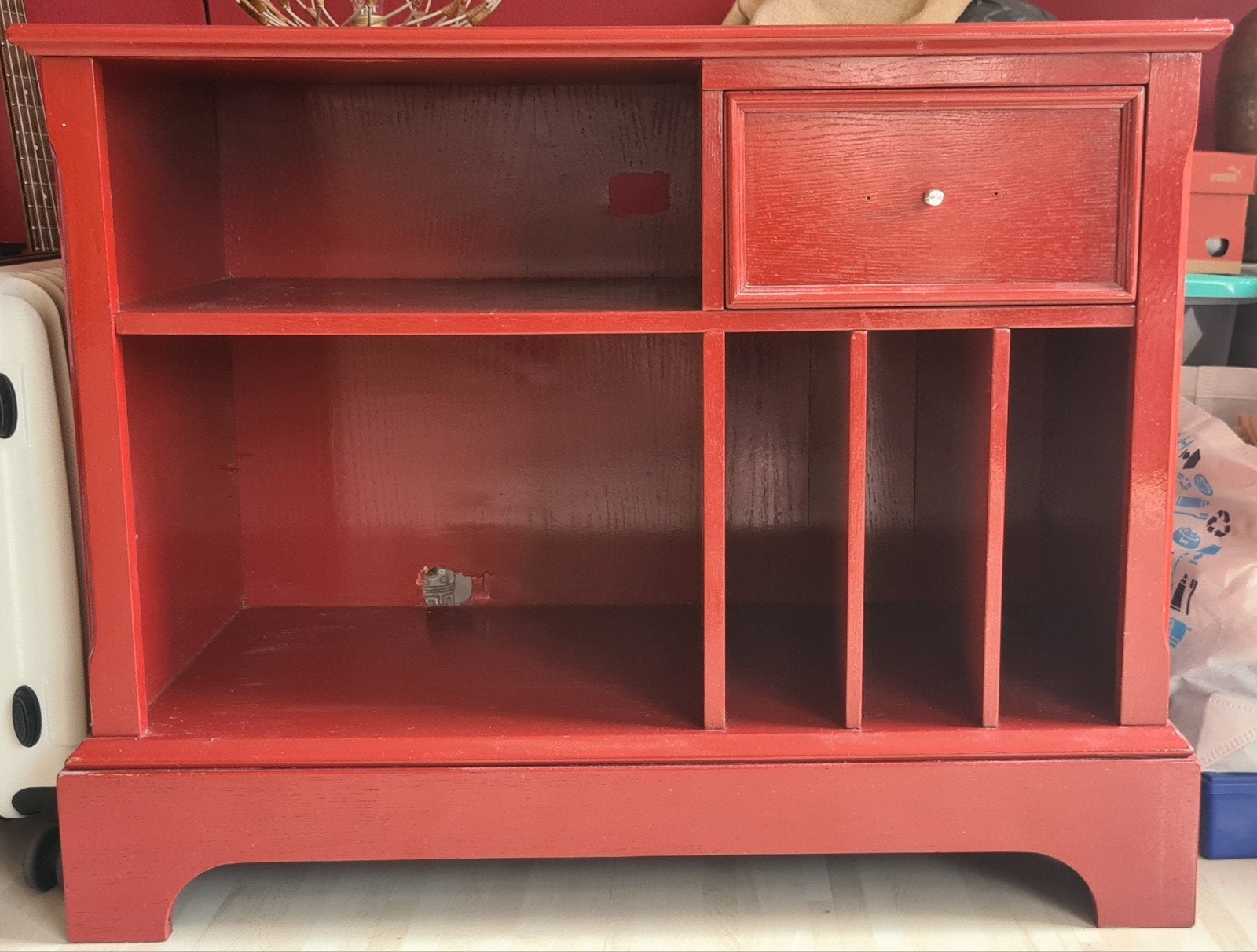 Stevig houten TV meubel - 92 x 73,5 x 45 cm, Huis en Inrichting, Kasten | Televisiemeubels, Ophalen, Gebruikt, 50 tot 100 cm, Minder dan 100 cm