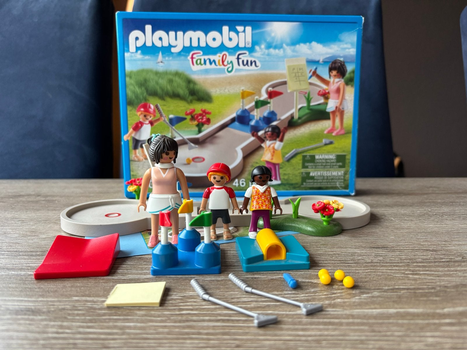 Playmobil Family Fun Midgetgolf Set, Gebruikt, Complete set, Overige typen, Family fun