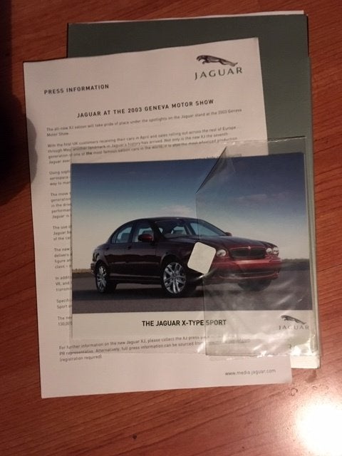 Jaguar persmap incl X-, S-Type, XF, XJ, XJS of XK '91 - '14, Boeken, Ophalen of Verzenden, Zo goed als nieuw, Overige merken