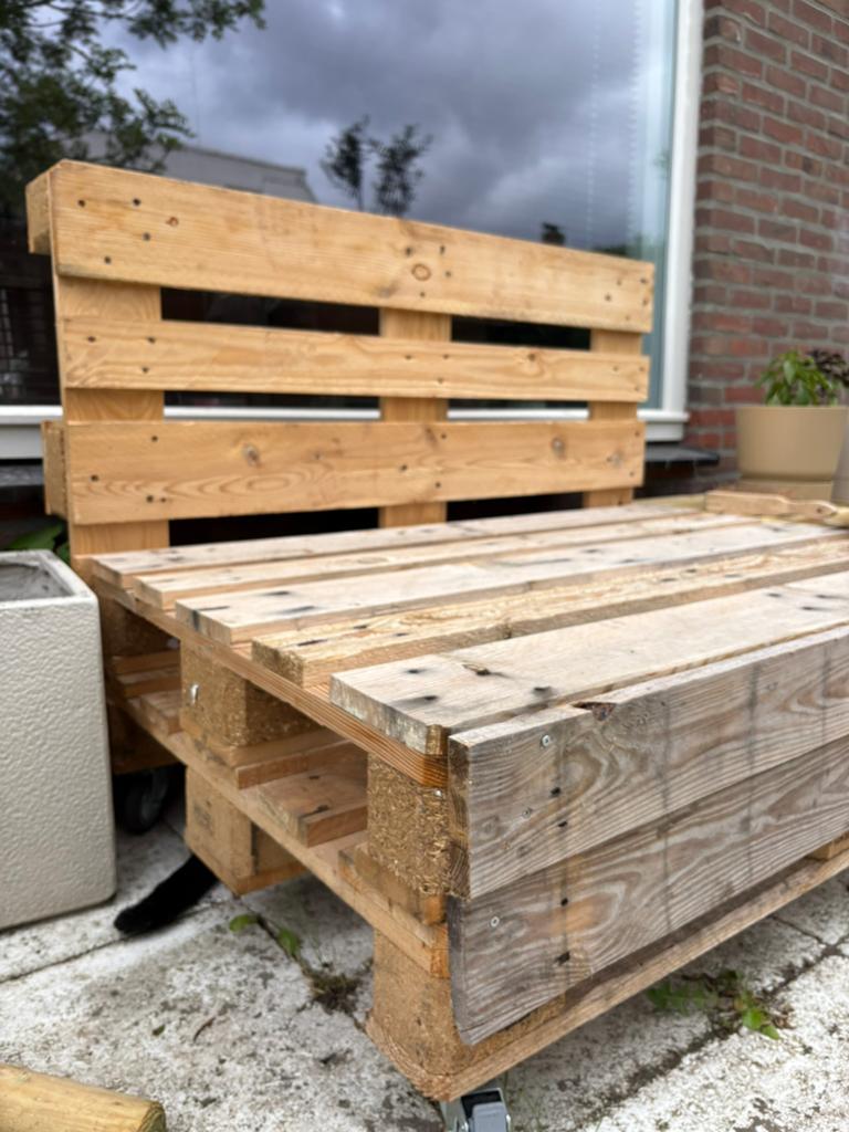Palletbank, Ophalen, Hout