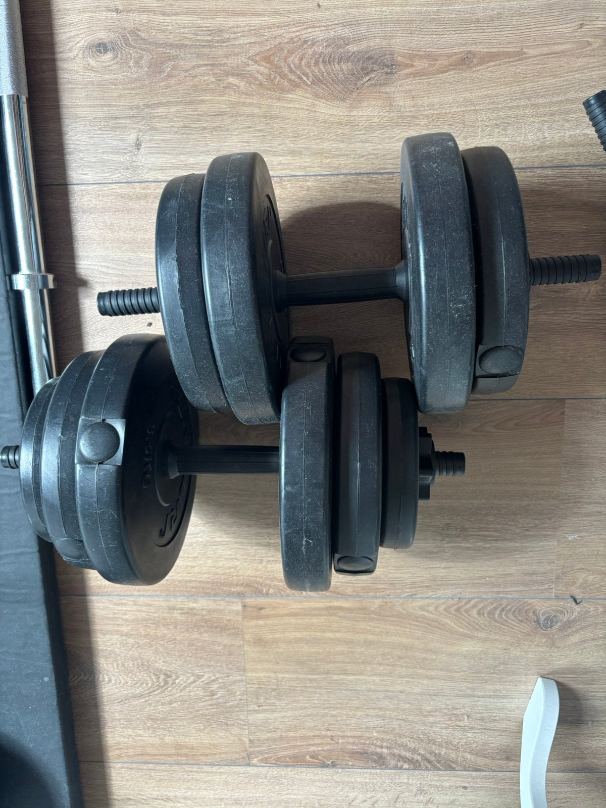 Tunturi halters en diverse, Sport en Fitness, Ophalen, Zo goed als nieuw, Fitnessbank