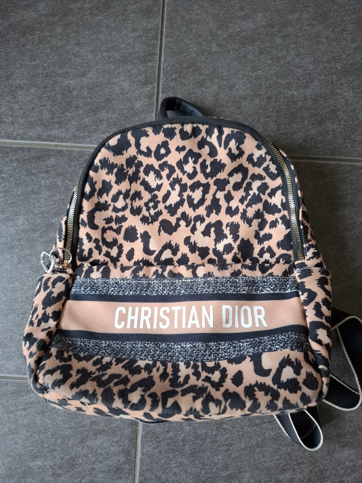 Dior Rugtas met Luipaardprint, Kinderen en Baby's, Kindermode-accessoires, Gebruikt, Ophalen of Verzenden, Rugzak, Met opbergvakken