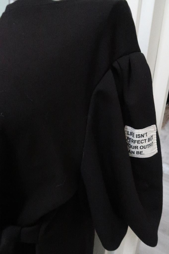 Nw pak broek en trui zwart heerlijke stof past tm mt 46, Overige typen, Mr. Shine, Zwart, Nieuw