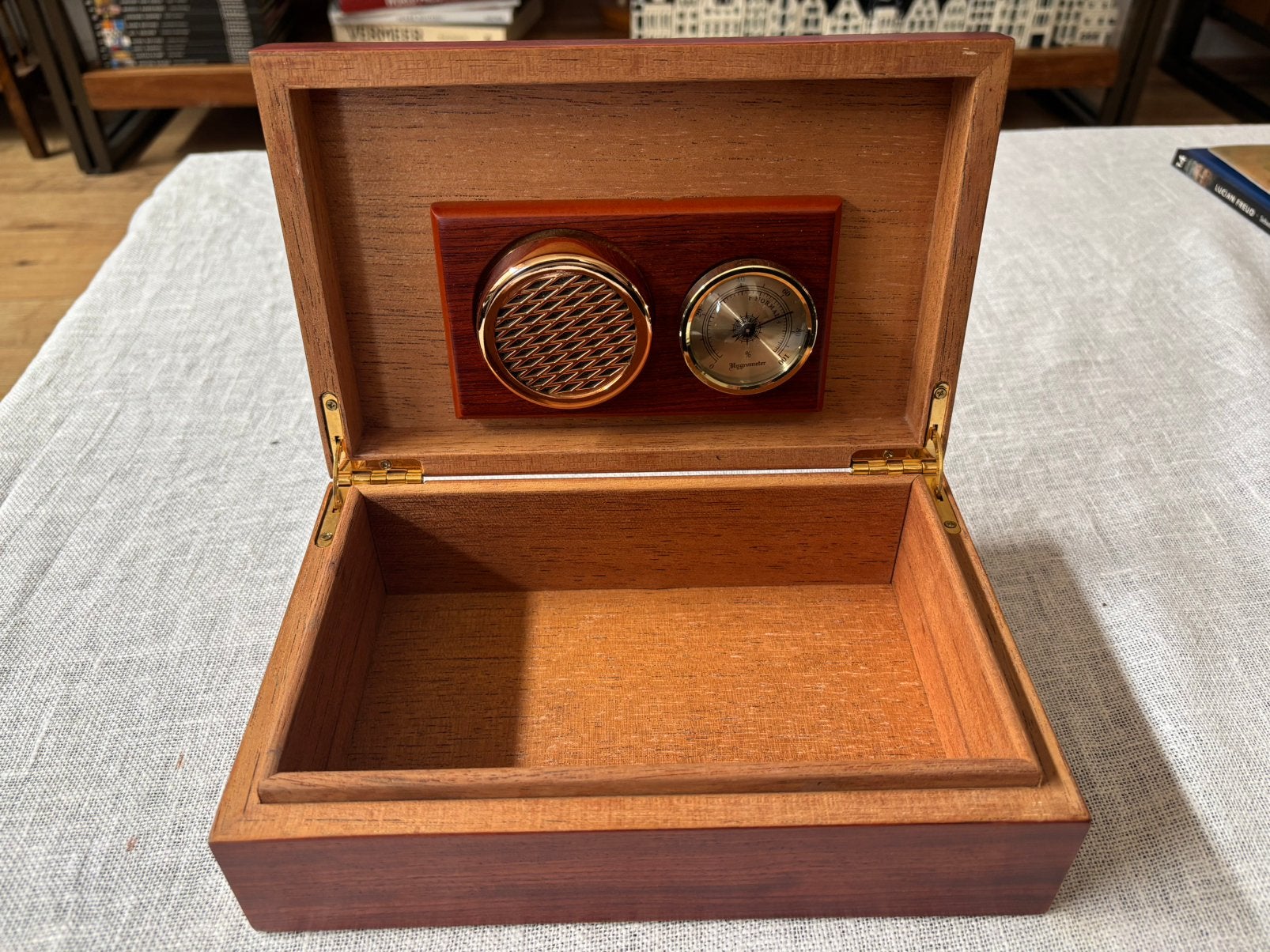 Sigaren Humidor, Ophalen of Verzenden, Zo goed als nieuw, Tabaksdoos of Verpakking