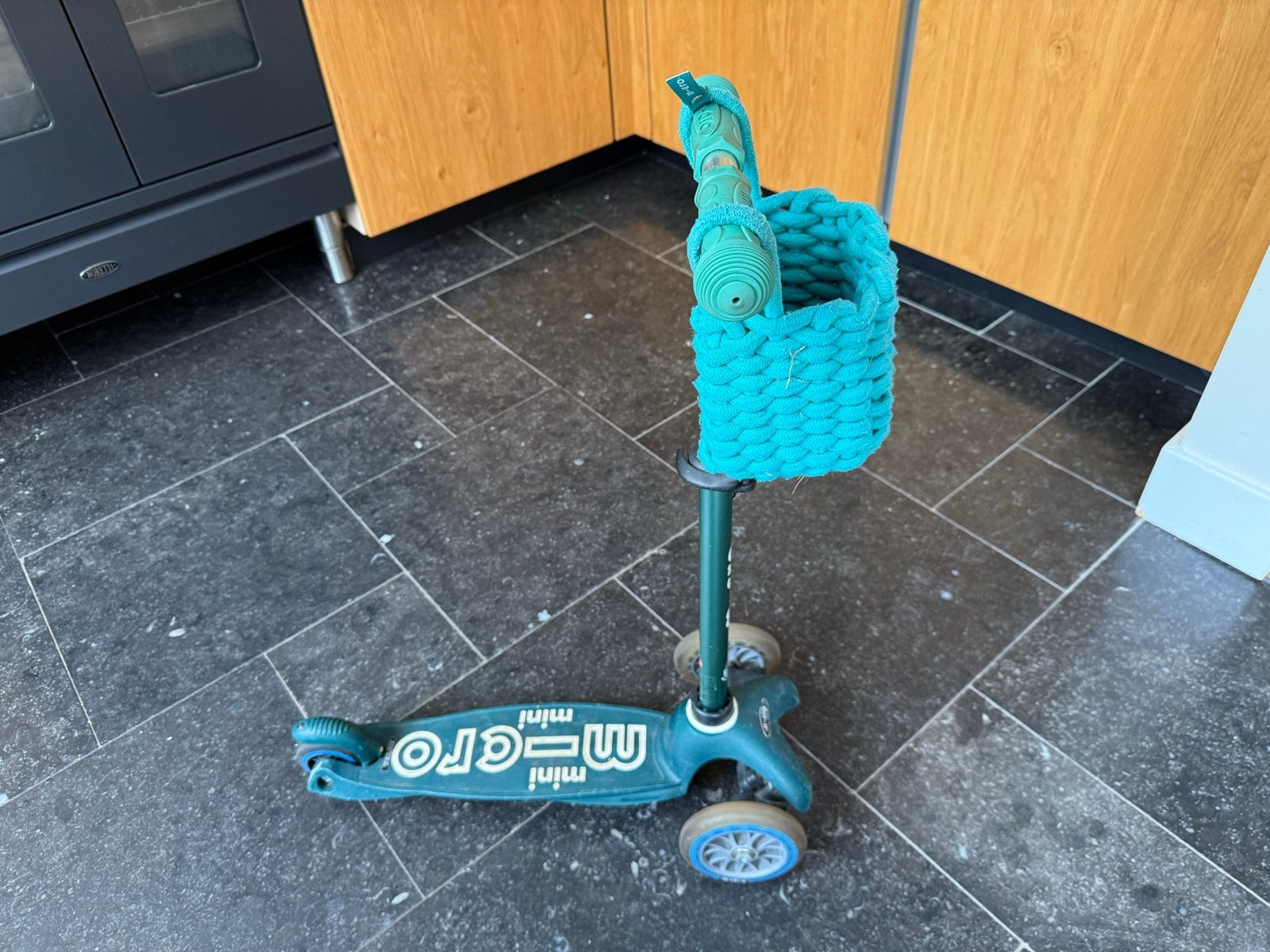 Micro Mini Step met mandje - Groen, Ophalen of Verzenden, Gebruikt, Gewone step