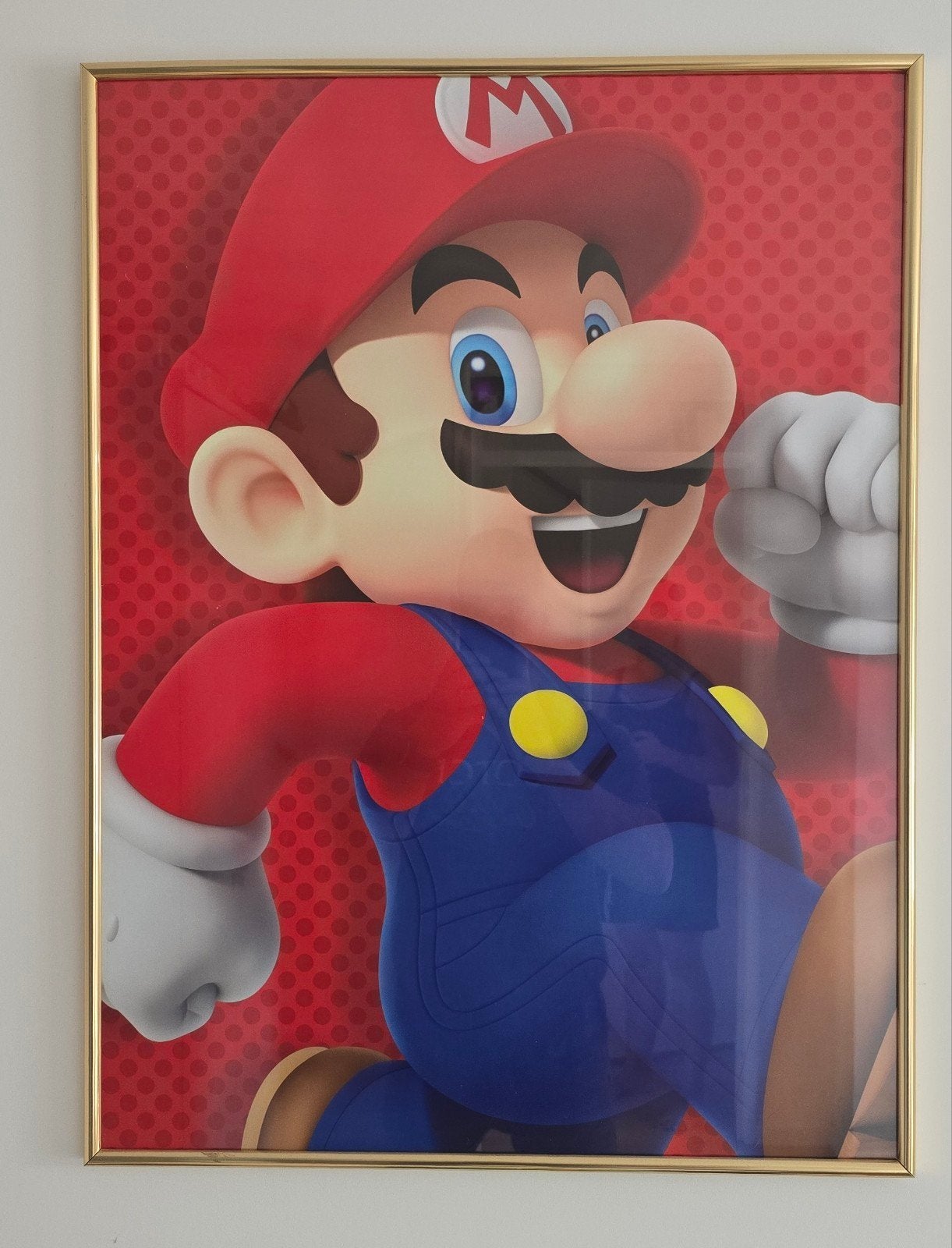 Super Mario poster met lijst - 80x60 cm, Ophalen, Met lijst, A1 t/m A3, Film en Tv