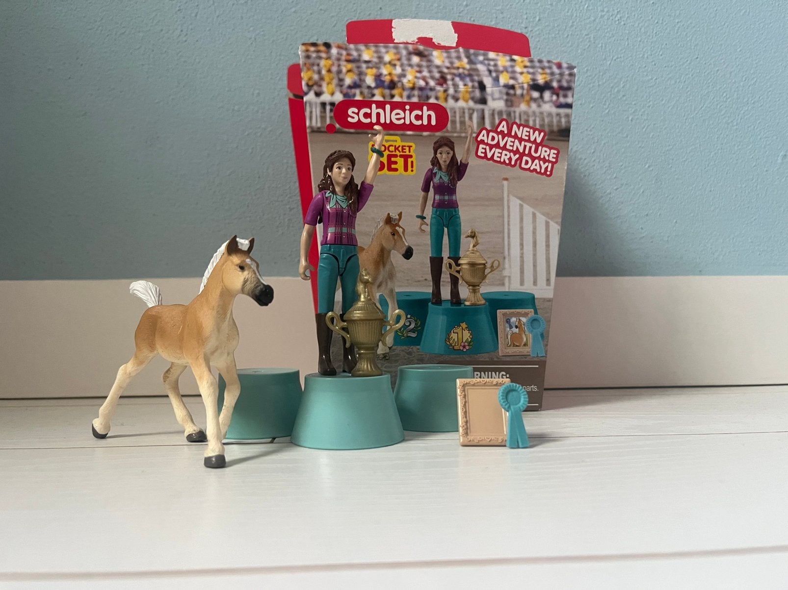 Schleich set 81472 (winnaars podium), Ophalen of Verzenden, Nieuw, Jongen of Meisje