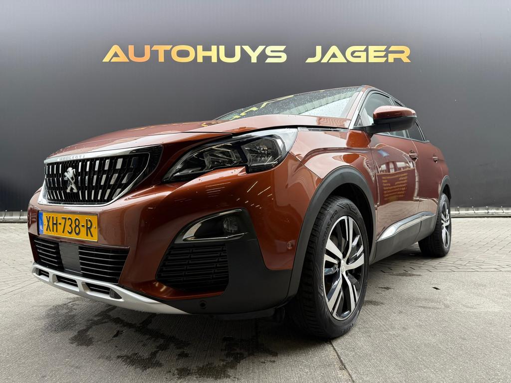 Peugeot 3008 1.2 PureTech Allure|Automaat, Auto's, Peugeot, Gebruikt, 1199 cc, Bruin, Leder en Stof