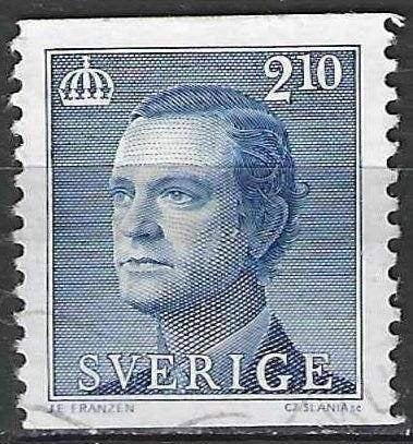 Zweden 1986 - Yvert 1351 - Koning Carl Gustaf XVI (ST), Postzegels en Munten, Postzegels | Europa | Scandinavië, Verzenden, Zweden
