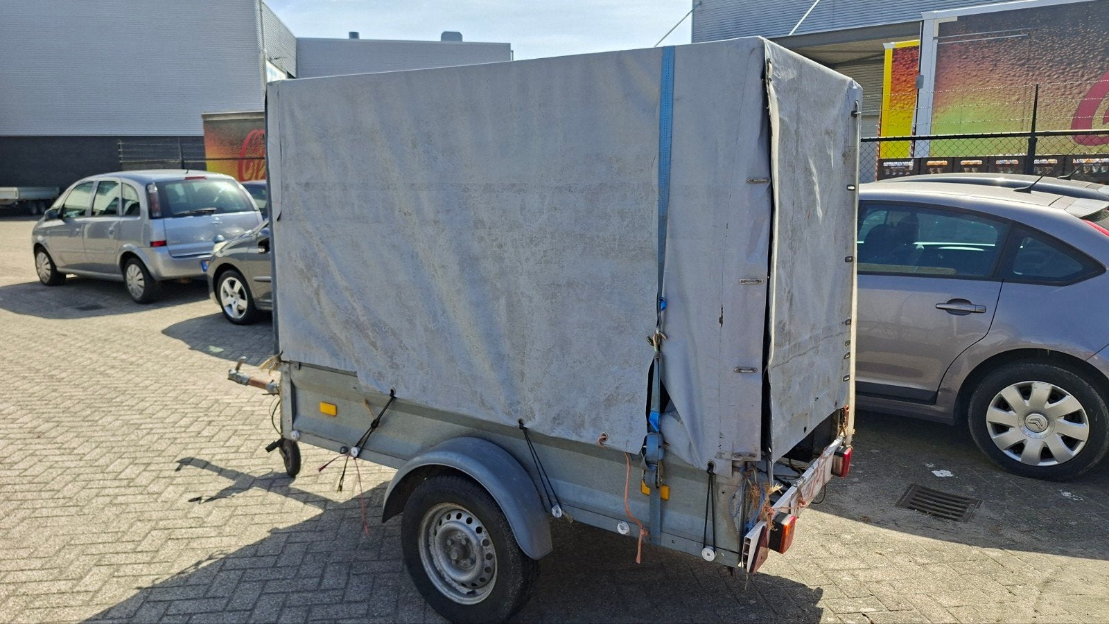 aanhanger met huif / opknapper, Auto diversen, Ophalen, Gebruikt