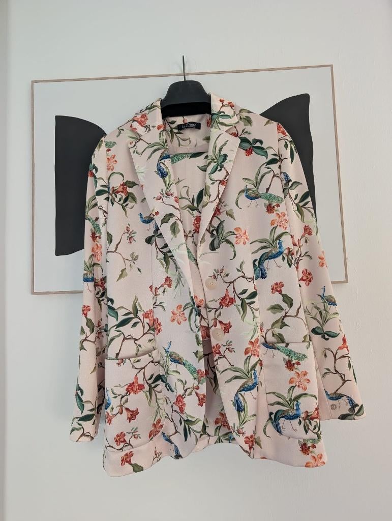 Carey crêpe satijnen pak van LaDress | print | maat S, Kleding | Dames, Jasjes, Kostuums en Pakken, Kostuum of Pak, Overige kleuren