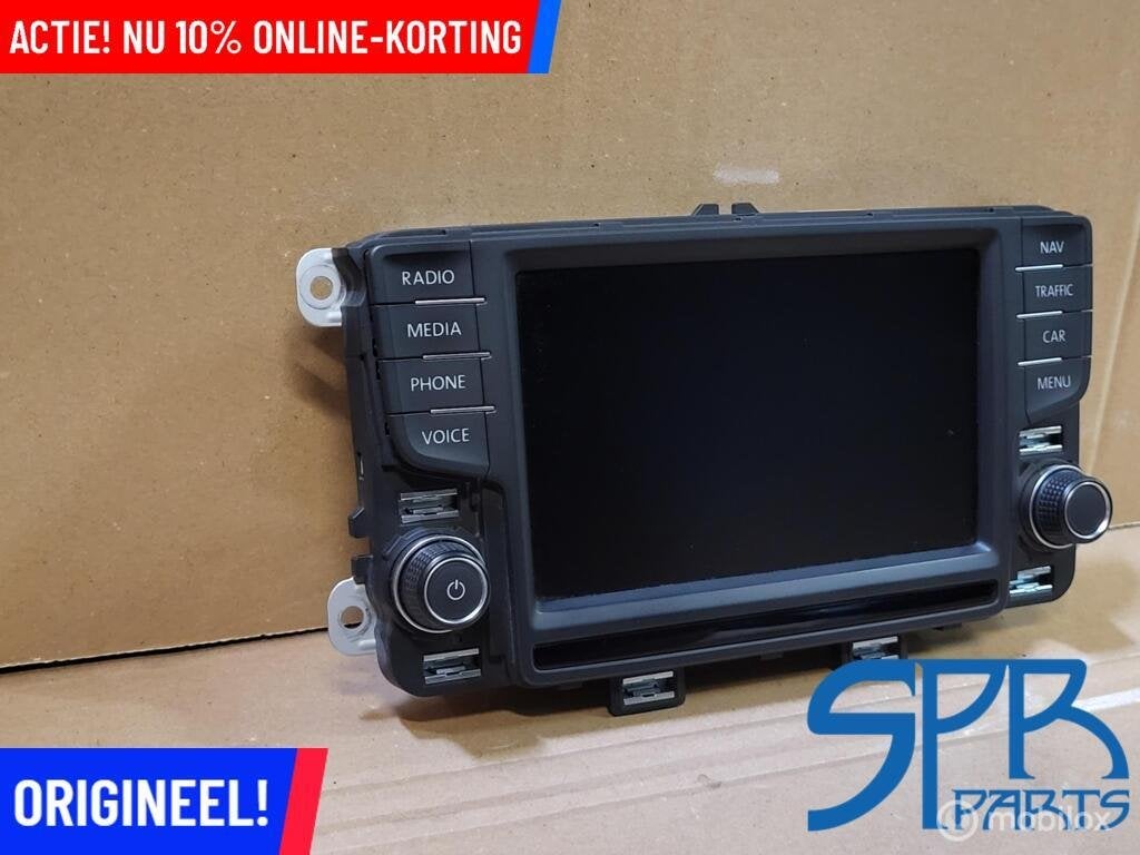 ORIGINEEL NAVIGATIE DISPLAY SCHERM VW POLO 6C 6.5 INCH BEELD, Gebruikt, VOLKSWAGEN, Volkswagen, Ophalen of Verzenden