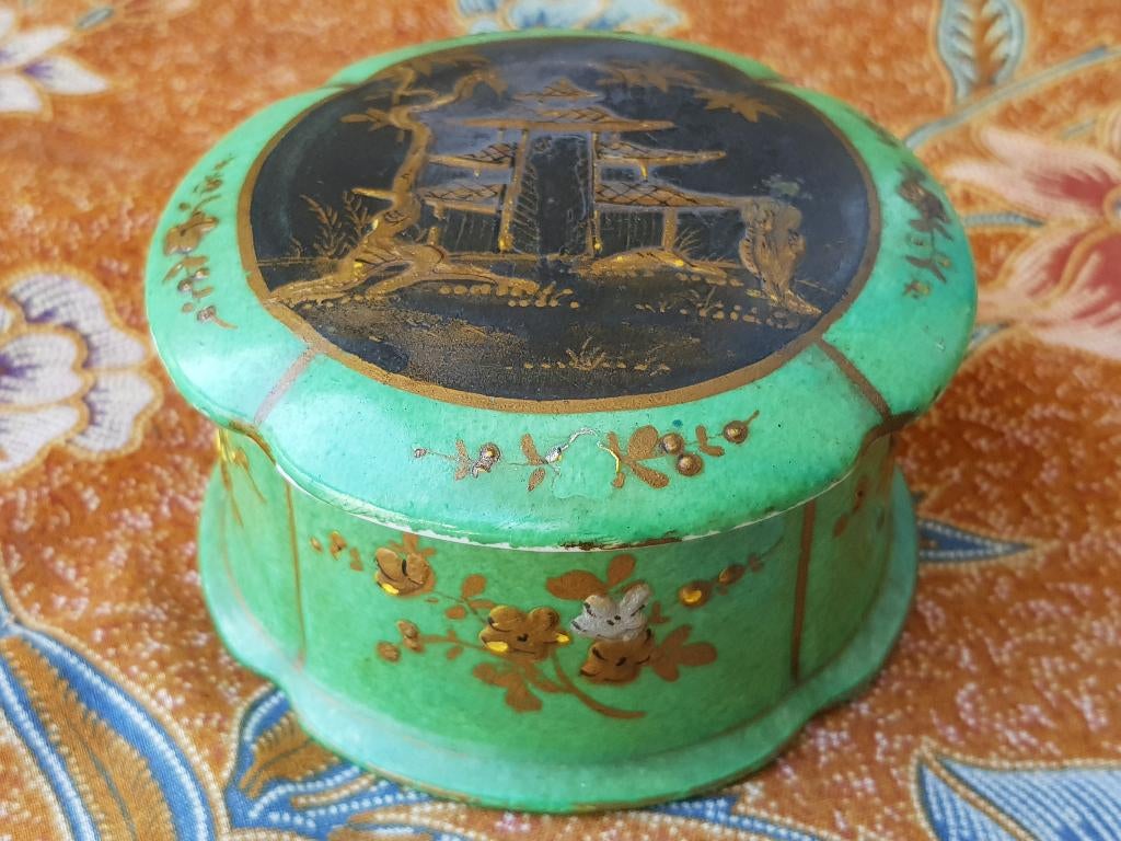 Mooi origineel antiek Aladin porselein doosje uit Frankrijk, Antiek en Kunst, Antiek | Porselein, Ophalen of Verzenden