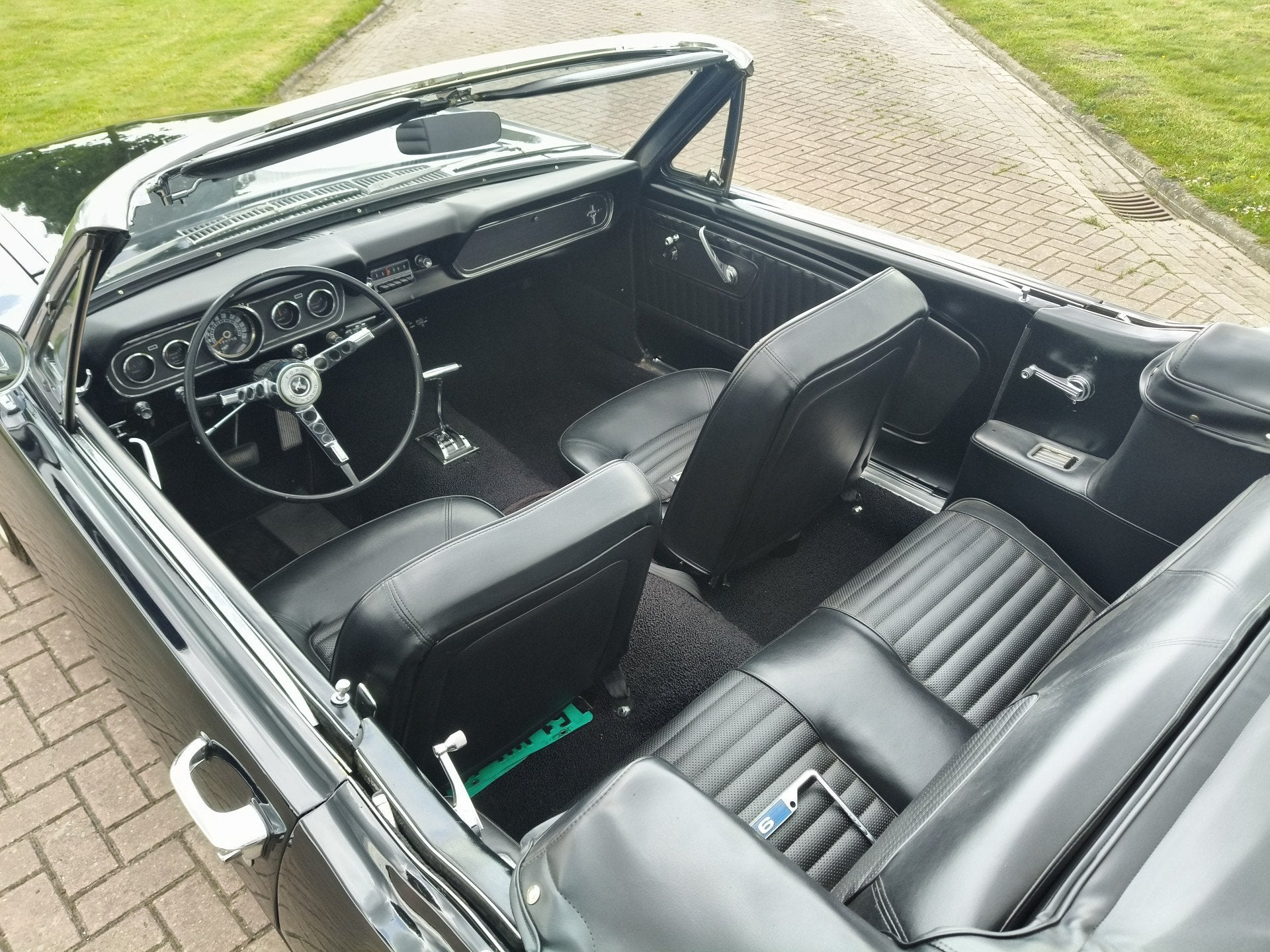 Ford Mustang CONVERTIBLE C CODE (bj 1966, automaat), Auto's, Automaat, Cabriolet, 4735 cc, Zwart