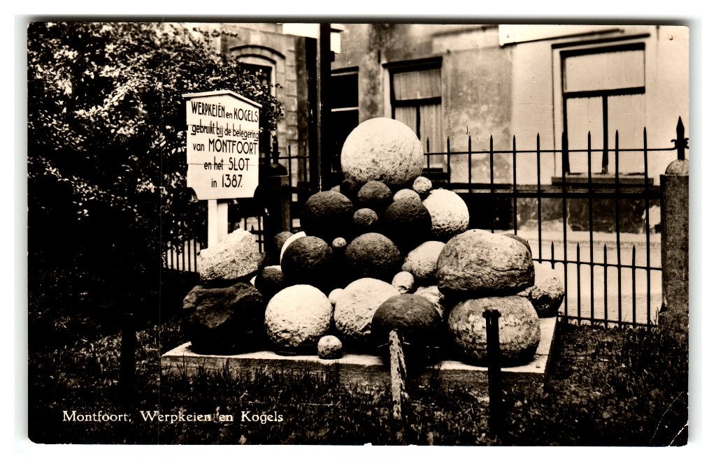 Montfoort, Werpkeien en Kogels, Verzenden, 1940 tot 1960, Gelopen, Utrecht