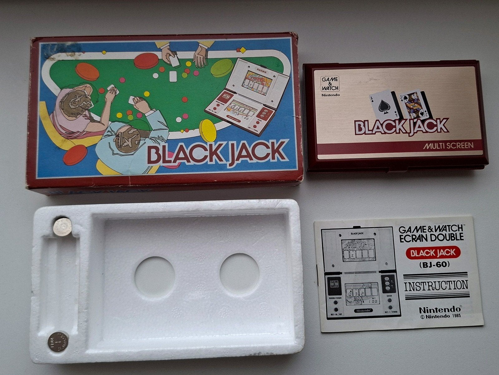 Nintendo Game & Watch Blackjack (1985)+ doos en handleiding, Verzenden, Zo goed als nieuw