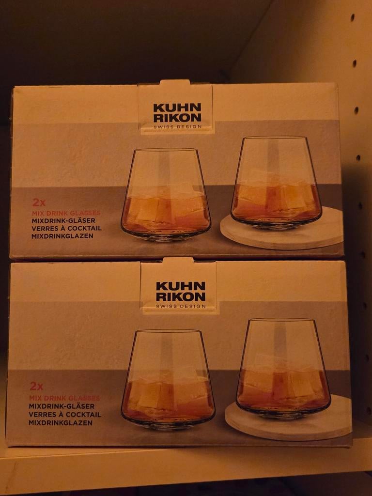 Kuhn Rikon Mix Drink Glazen - Set van 2 (Nieuw in doos), Huis en Inrichting, Keuken | Keukenbenodigdheden, Ophalen of Verzenden