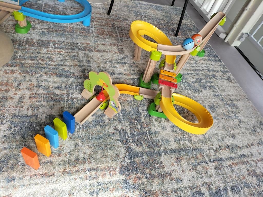 Haba Kullerbü knikkerbaan sim sala kling met geluid, Ophalen of Verzenden, Zo goed als nieuw, Bouwen, Met geluid