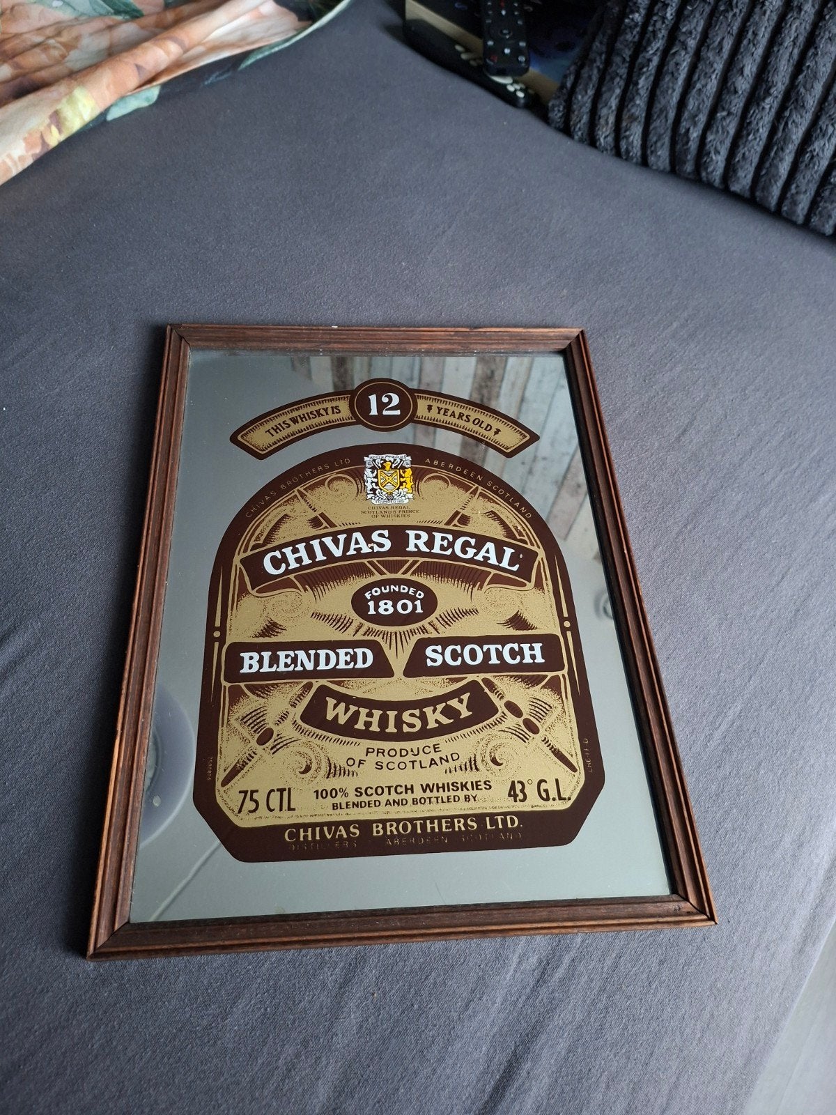 Chivas regal whiskey reclamespiegel, Ophalen of Verzenden, Zo goed als nieuw, Reclamebord