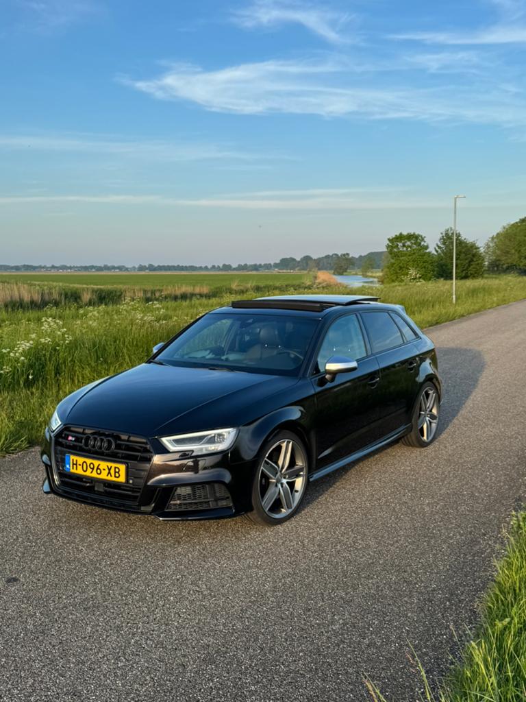 Audi S3 2.0 Tfsi 310pk Quattro 2017 panther black crystal, Auto's, Audi, Automaat, 15 km/l, 1440 kg, Zwart