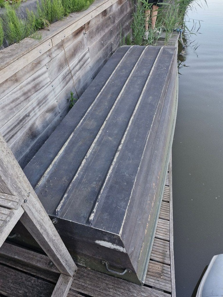 Alumacraft platbodem met 4pk 4takt, Watersport en Boten, Platbodems, Ophalen, Gebruikt, 4 pk, Aluminium
