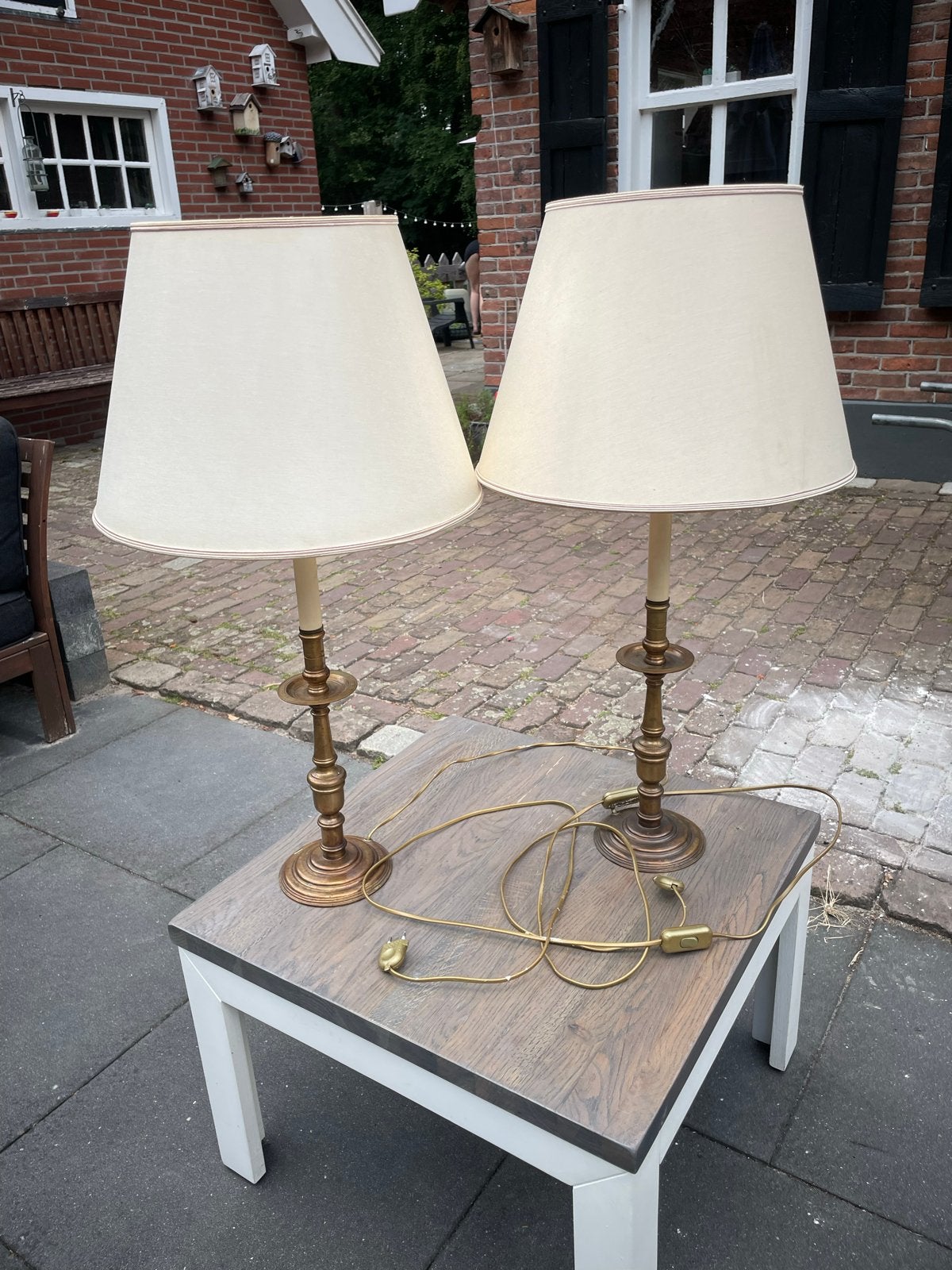 Set van 2 klassieke tafellampen, 80 cm hoog, Ophalen