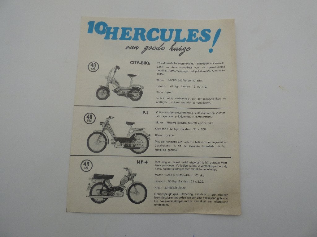 HERCULES FOLDER, Ophalen of Verzenden, Gebruikt