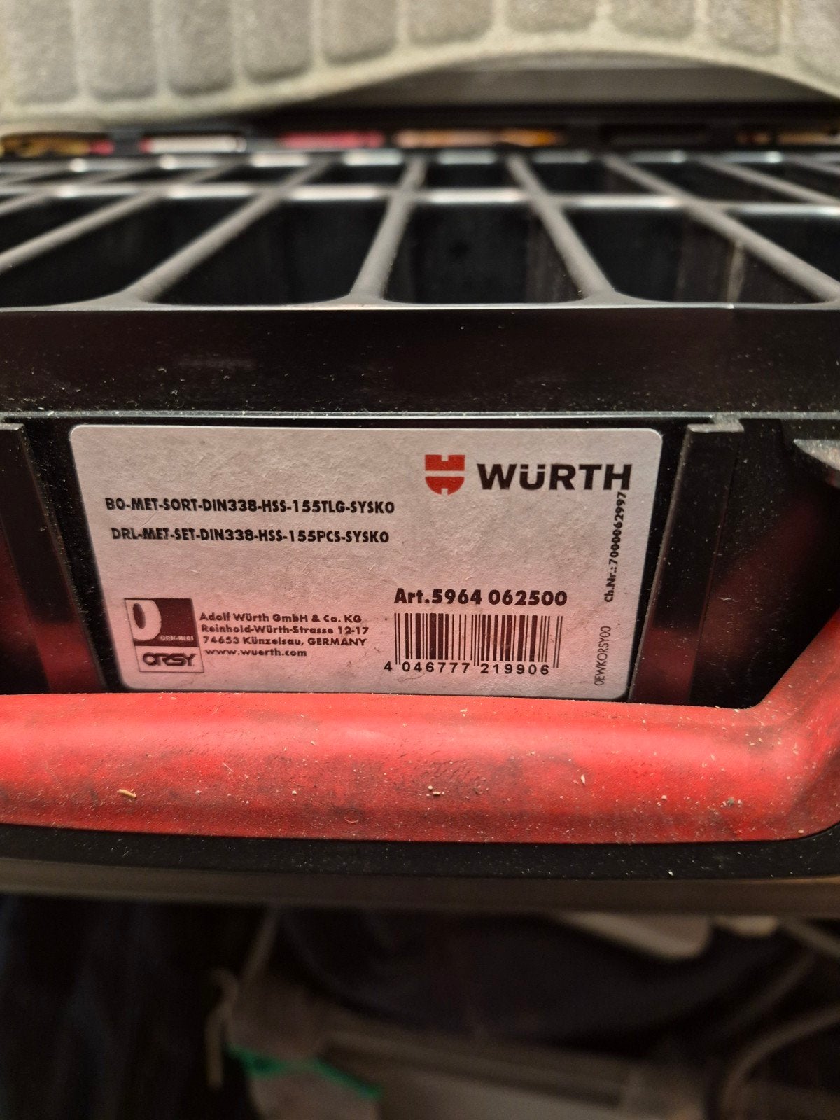 Wurht Spiraalboor HSS Set - DIN 338 Type N, 1.0-10.5 x 0.5 m, Doe-het-zelf en Verbouw, Ophalen, Zo goed als nieuw, Overige typen