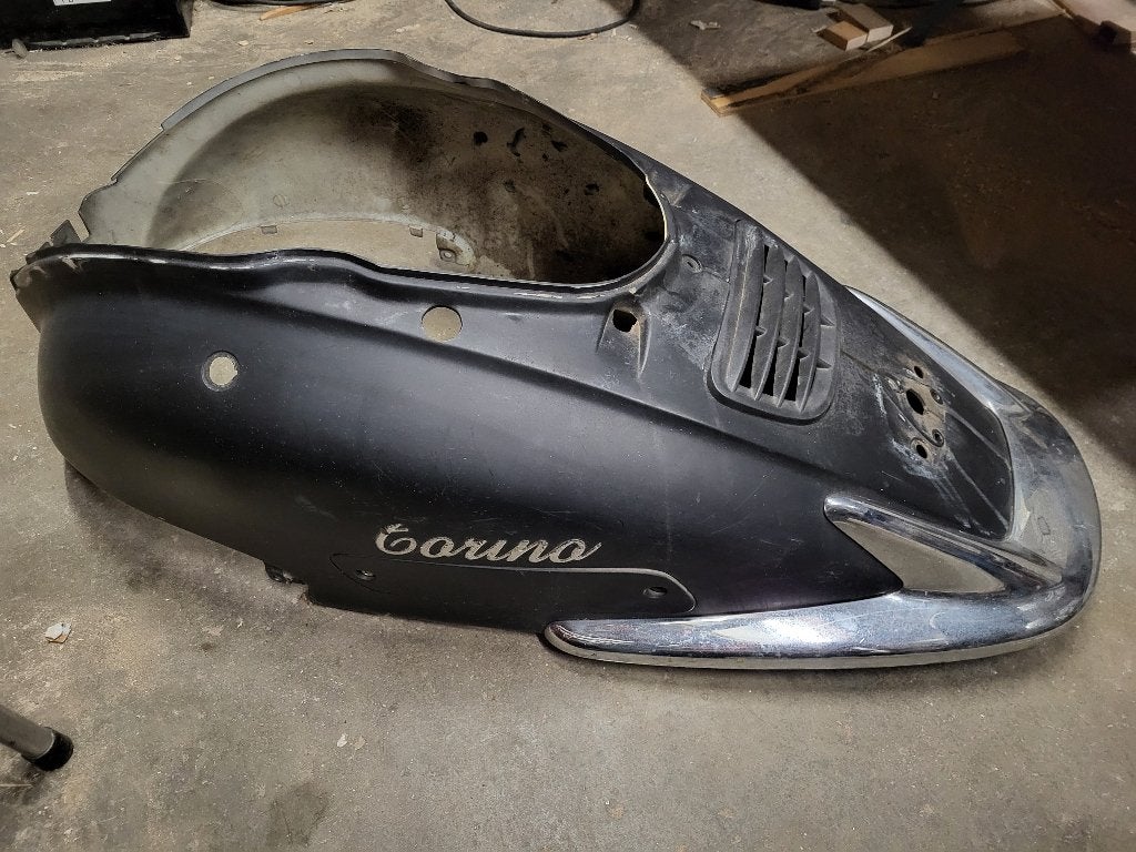 Kappenset, Retro scooter, mat zwart, GY6, AGM, La Souris, Fietsen en Brommers, Brommeronderdelen | Scooters, Ophalen, Gebruikt