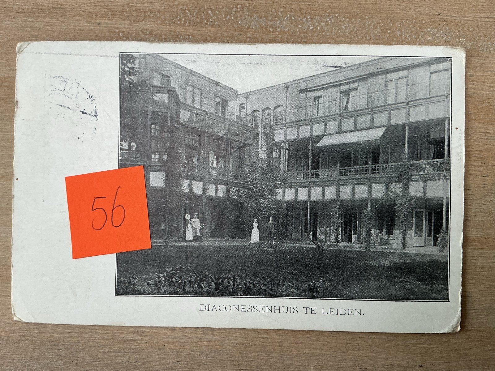 Oude ansichtkaart Diaconessenhuis te Leiden, Ophalen of Verzenden, Voor 1920, Gelopen, Zuid-Holland