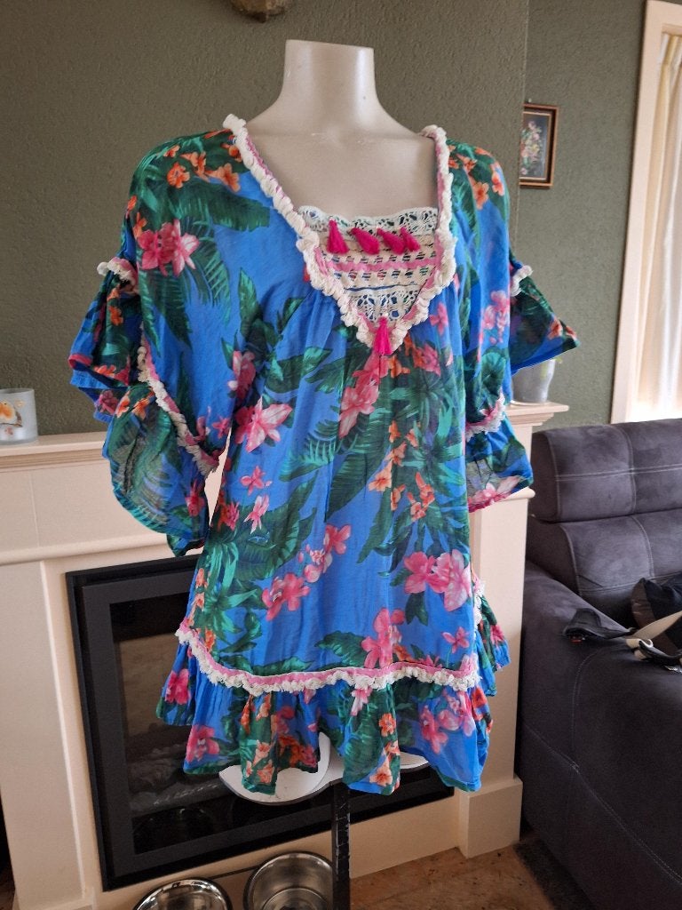 Isla Bonita prachtig top / tuniek S 36, Kleding | Dames, Isla Bonita, Zo goed als nieuw, Maat 36 (S), Verzenden