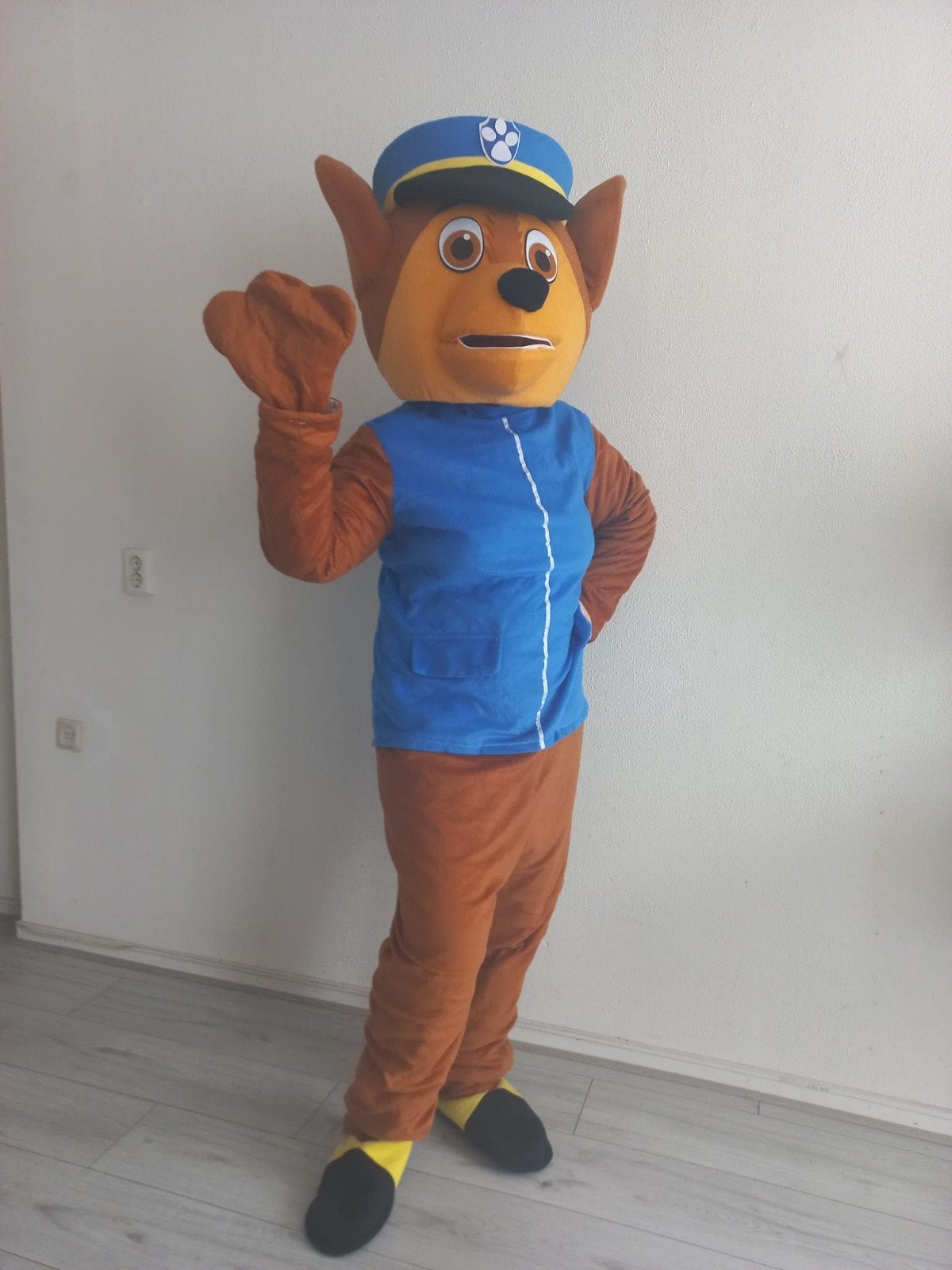 Chase Mascotte Kostuum - Paw Patrol, Ophalen, Zo goed als nieuw, Pak of Jurk