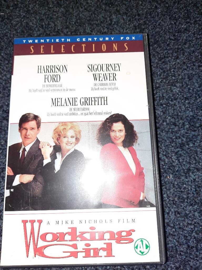 WORKING GIRL! Speelfilm komedie met Harrsion Ford Op VIDEO!, Alle leeftijden, Ophalen of Verzenden, Zo goed als nieuw, Komedie