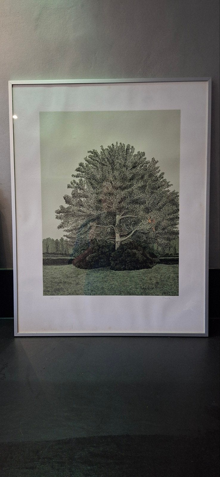 Originele Kleurenzeefdruk 'Park' (1987) – Sees Vlag, Gelimiteerde oplage, Ophalen, Landschappen, Zeefdruk