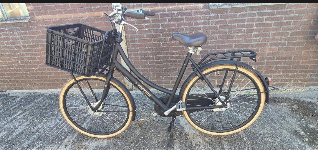 28 inch Cortina meisjesfiets met mandje - Zo goed als nieuw, Ophalen of Verzenden, Zo goed als nieuw, Overige merken, Versnellingen