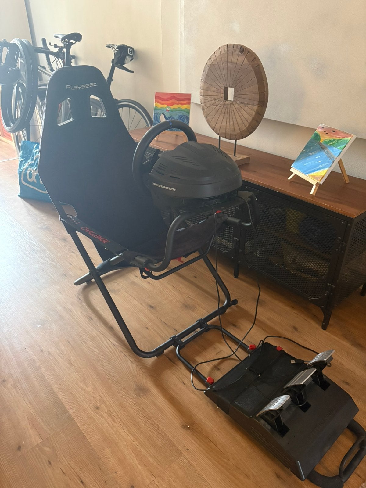 Complete Sim Racing Setup Playseat + Thrustmaster T300, Ophalen, Gebruikt, Racen en Vliegen, Virtual Reality