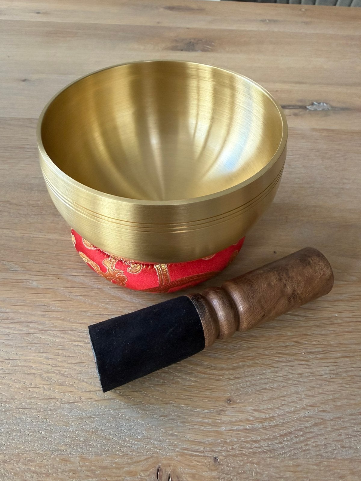 Klankschaal 12 cm incl. Klopper en klankschaal kussen, Ophalen of Verzenden, Nieuw, Overige soorten