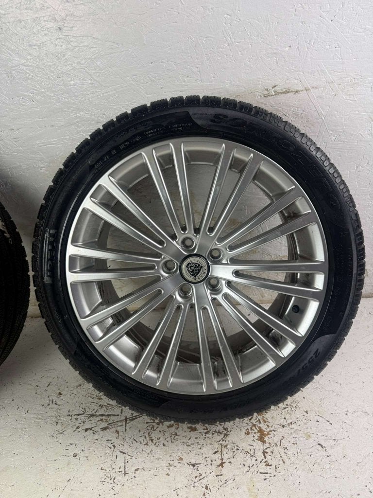 Jaguar XF XE XJ F-Pace velgen 19" 5x108 winterset 7mm!, Auto-onderdelen, Banden en Velgen, Gebruikt, 255 mm, Banden en Velgen
