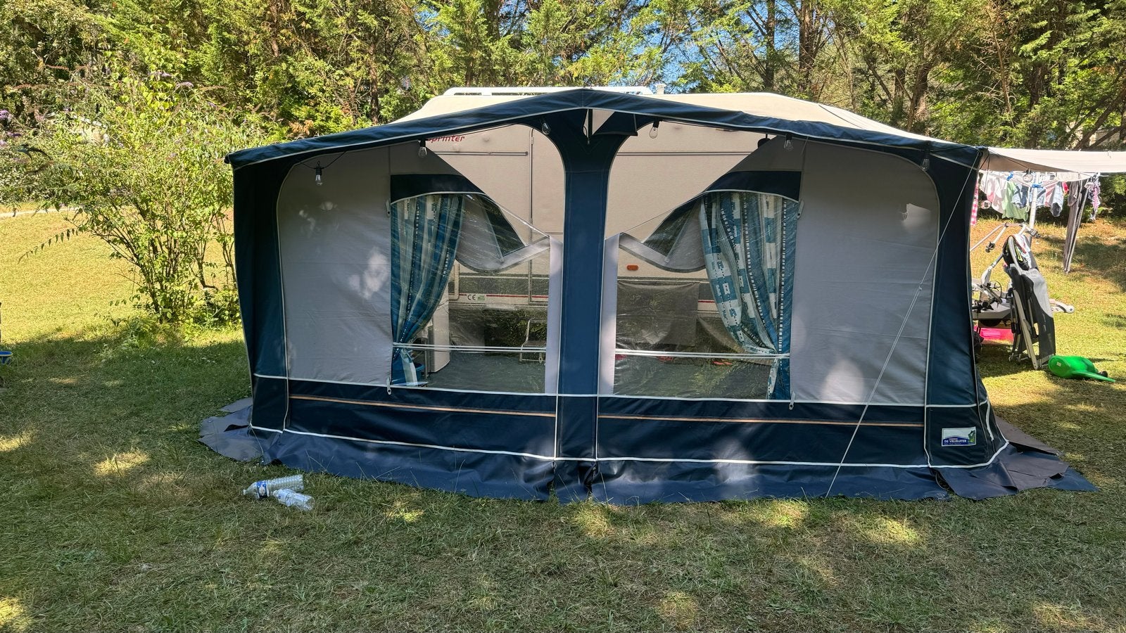 Vrijbuiter Emperor 300 4S voortent omloopmaat 9, Caravans en Kamperen, Ophalen, Gebruikt