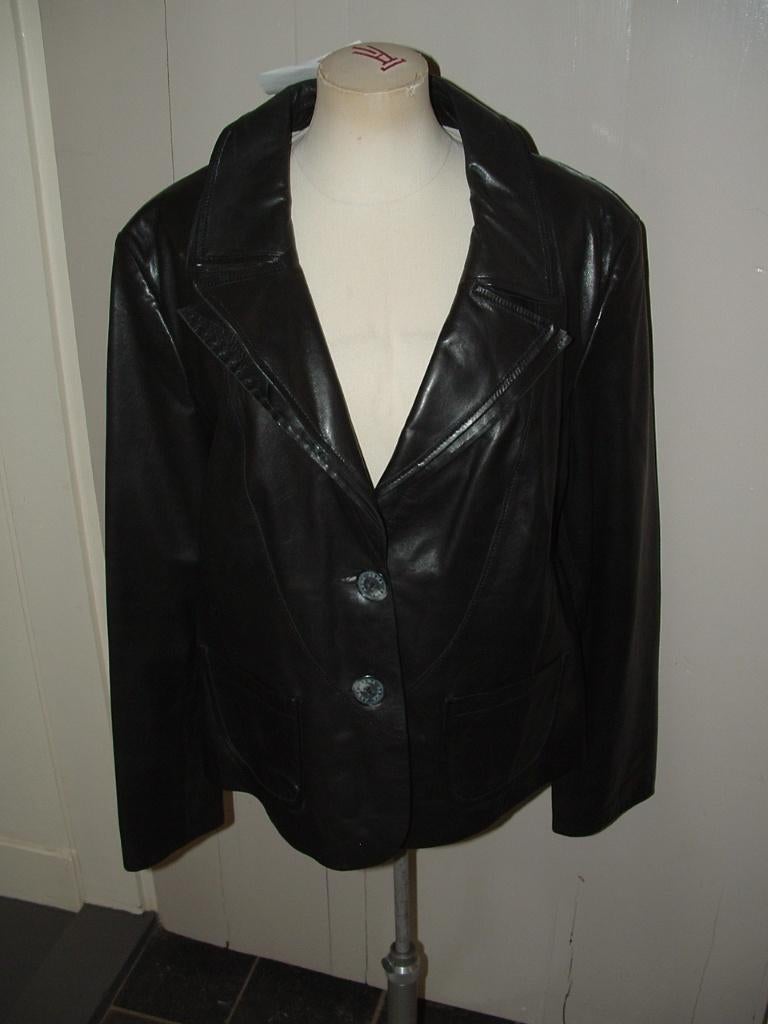 Nieuw! Arma Elyssa Lamsleer jas tussenjas leer maat 42 / 44, Zwart, Arma, Maat 42/44 (L), Nieuw